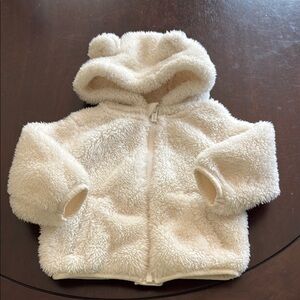 Old Navy Cream Fleece Baby Hoodie